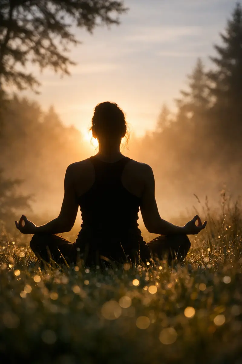 Breathwork at the ayahuasca retreat – bodywork in morning light